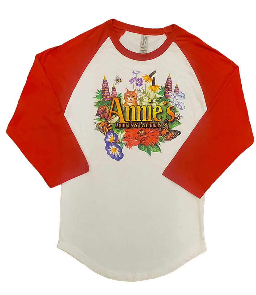 Annie's Cool ‚"Garden Cat‚" Baseball Style T-Shirt 3XL Red