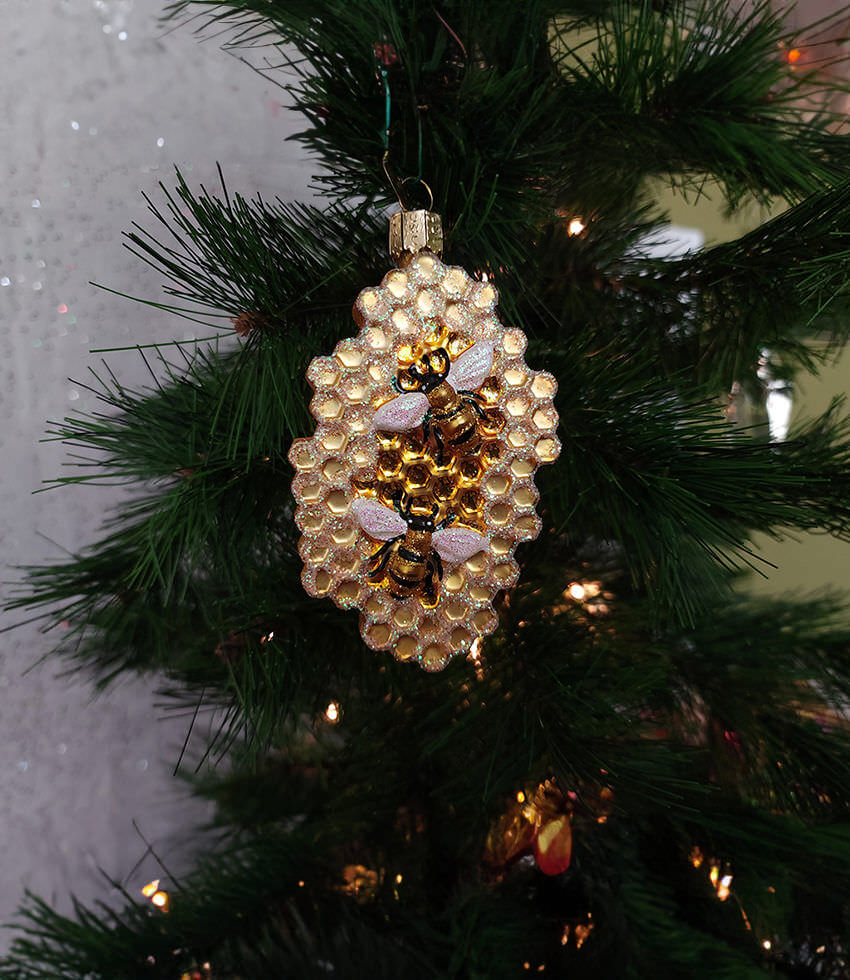 Gift - Bee Honeycomb Ornament
